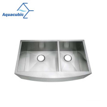 Aquacubic Original 304 en acier inoxydable double bol tablier avant de cuisine avant